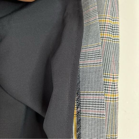 1. State gray yellow glen plaid mini pencil skirt 10 - Picture 6 of 7